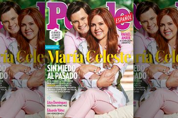 Maria Celeste Arraras y su hijo Adrian