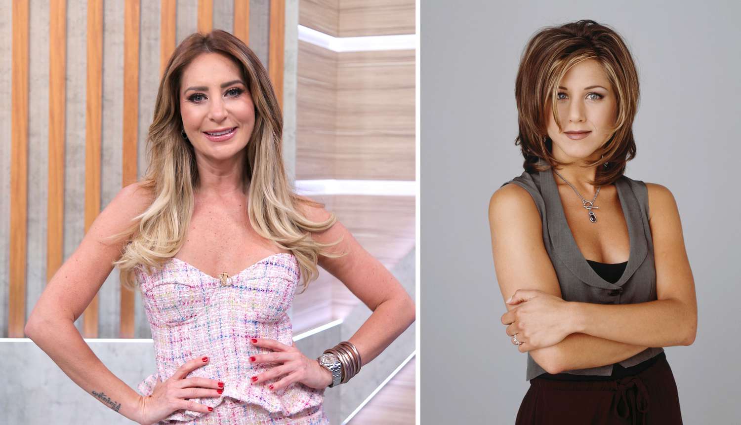 Geraldine Bazán y Jennifer Aniston
