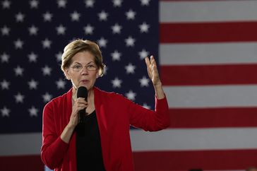 Presidential Candidate Elizabeth Warren Holds Town Hall In Des Moines