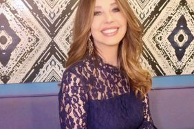 Myrka Delanos lace dress April 12 look