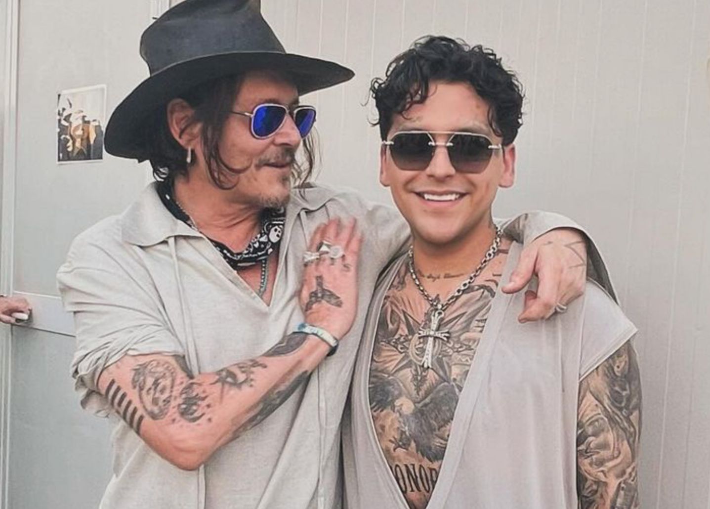 Johnny Depp y Christian Nodal
