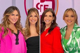 Aylín Mujica, Myrka Dellanos, Giselle Blondet y Verónica Bastos, conductoras de La mesa caliente