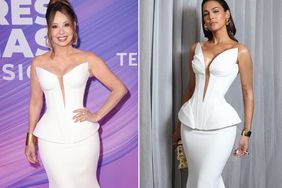 Myrka Dellanos y Caroline Aquino mismo vestido