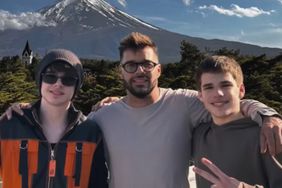 Ricky Martin y sus hijos Valentino y Matteo