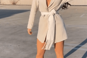 Ana Barbara, look del dia, minivestido crema, vestido tipo esmoquin