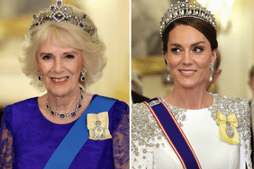 Camilla pArker y Kate Middleton estrenan joyas en visita de estado