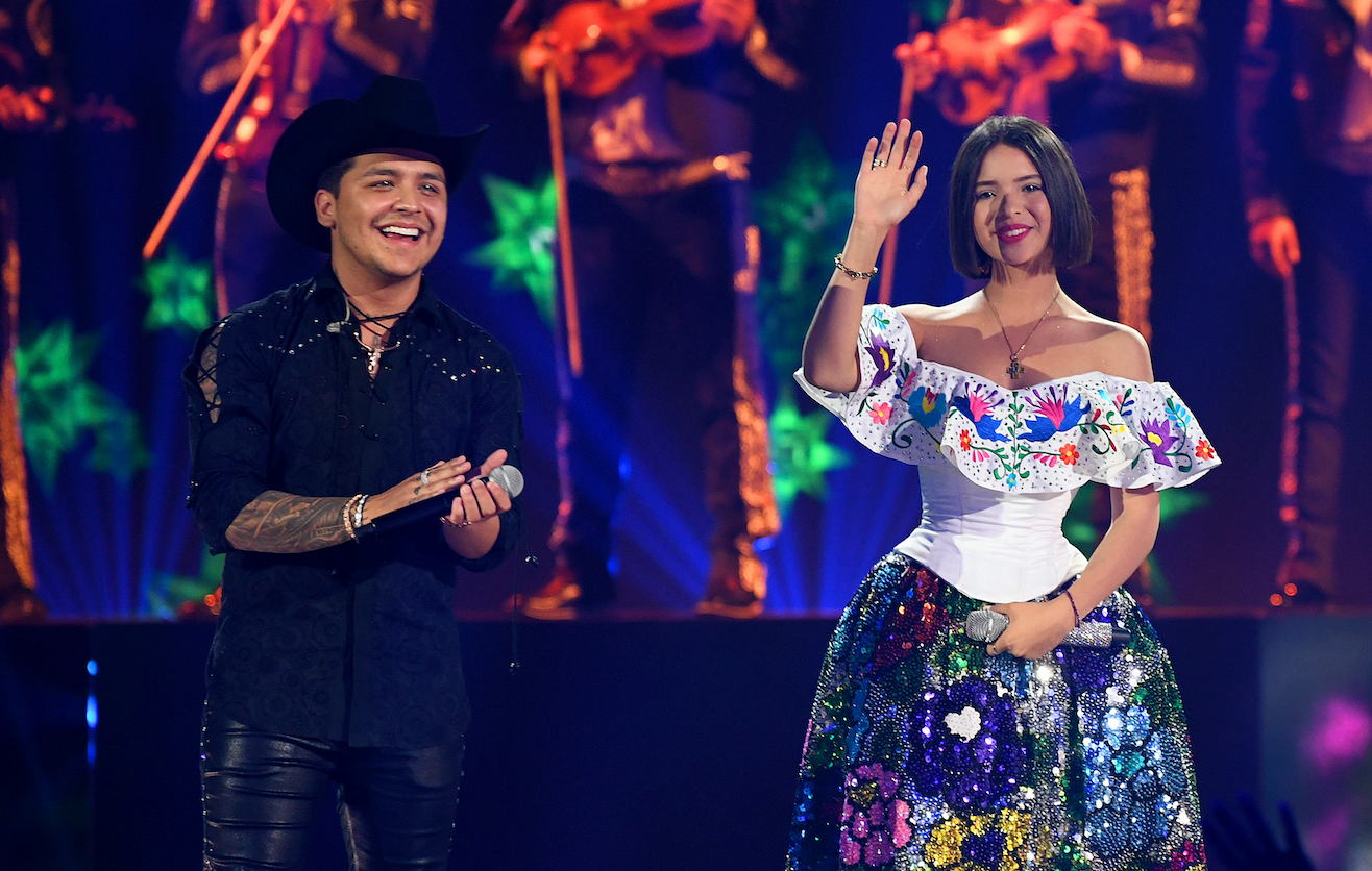 Christian Nodal y Angela Aguilar