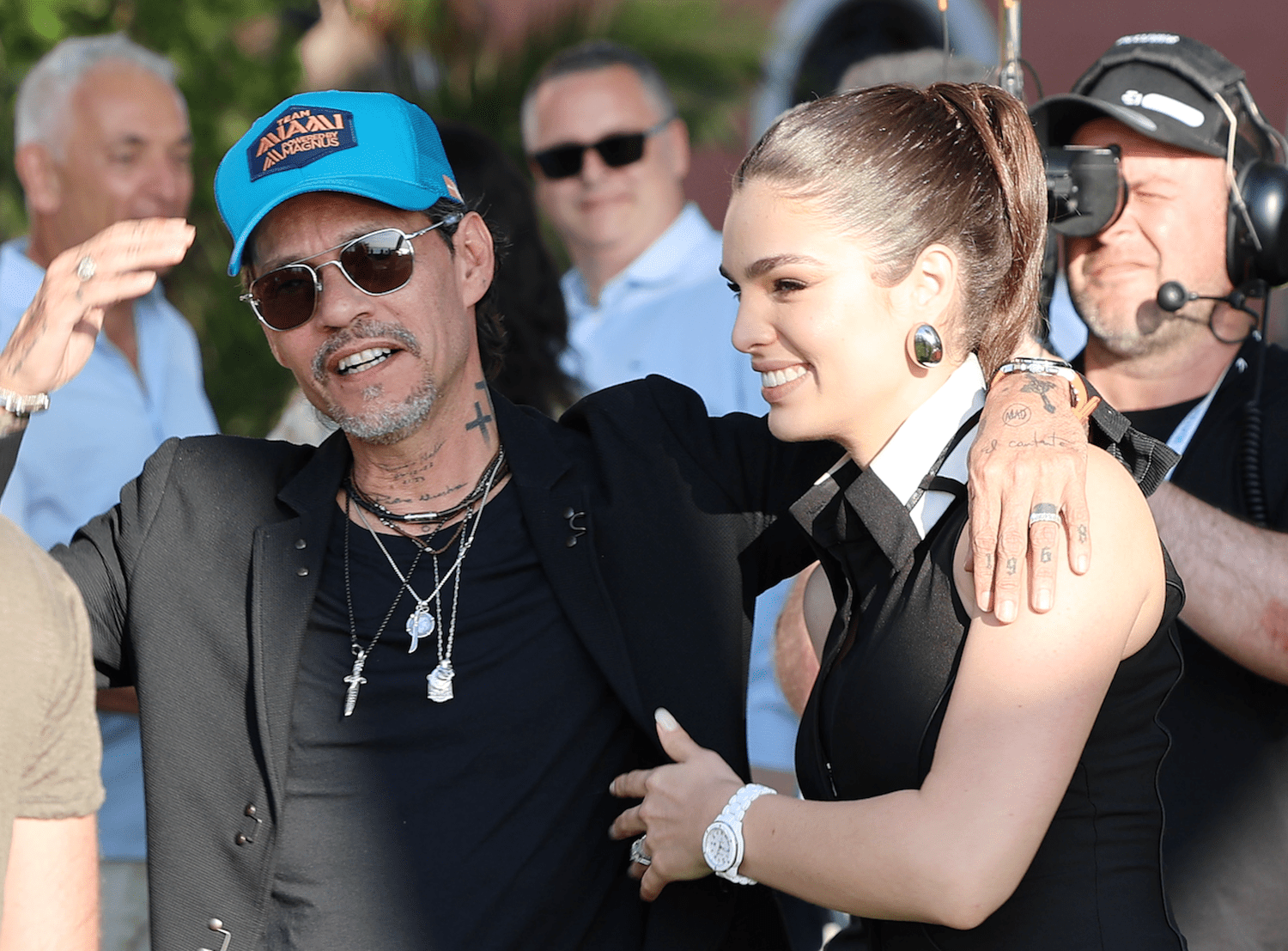 Marc Anthony y Nadia Ferreira